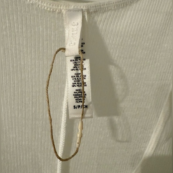 SKIMS Sheer Cotton Rib Long Dress in Snow White Size Small NWOT - Picture 6 of 7